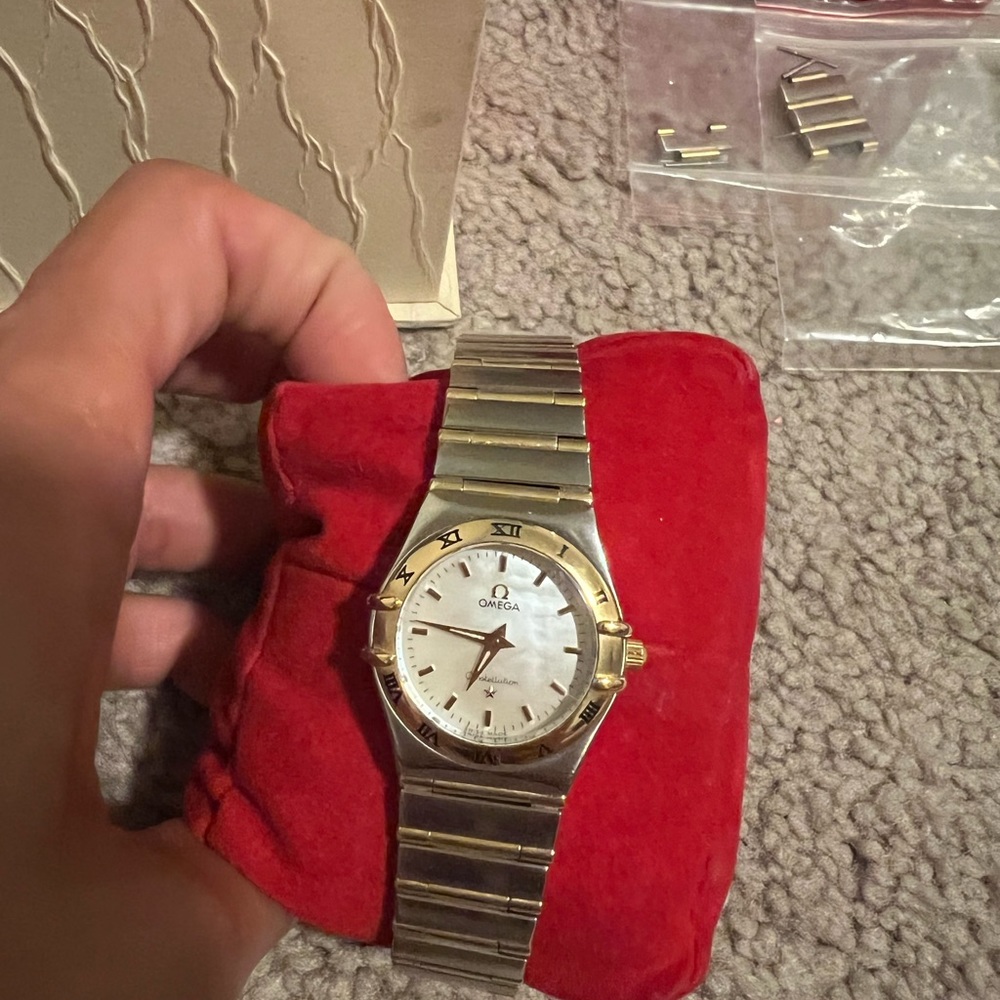 Omega Constellation Two Tone Stainless Steel 18k
Gold Watch
